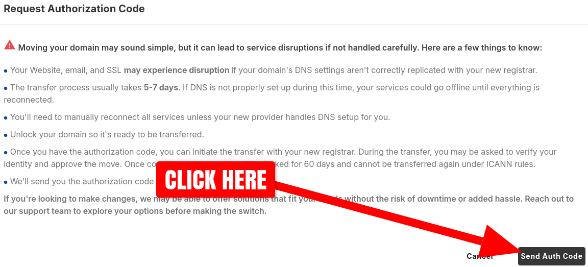 NetworkSolutions.com request auth code second pop-up