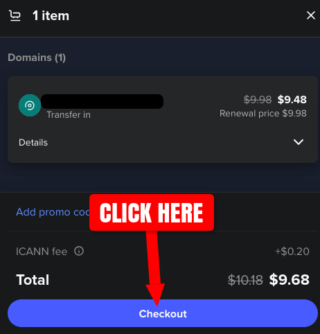 Requesting the correct domain name authorization code from Sedo screenshot